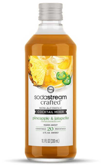 Karbonisierungssirup 330 ml Crafted Mixers Cocktail Ananas & Jalapeno-Chilli 