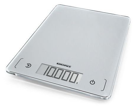 Elektronische Küchenwaage bis 10 kg Genauigkeit 1 g  61504 Page Comfort 300 (Silber) 