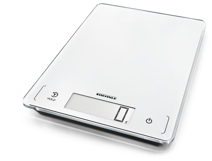 Elektronische Küchenwaage bis 20 kg Genauigkeit 1 g  61507 Page Profi 300 (Weiß) 