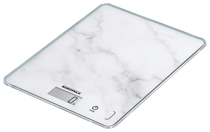 Elektronische Küchenwaage bis 5 kg Genauigkeit 1 g  61516 Page Compact 300 (Marmorfarbe) 