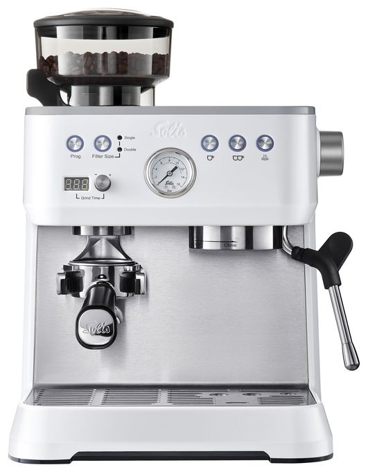 Siebträger Kaffeemaschine 1645 W  1019 Perfetta Grind & Infuse (Weiß) 