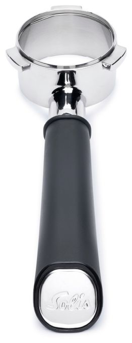 Filtergriff  90730 Bodenloser Siebträger (Schwarz, Silber) 