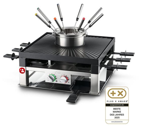 8 Person(en) 1200 W 977.21 Combi Grill 3 in 1 Raclette 