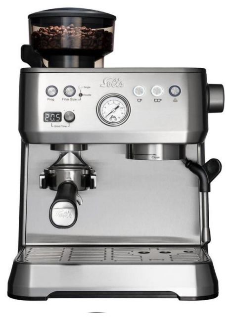 Siebträger Kaffeemaschine 16 bar 1640 W  Grind & Infuse Perfetta (Edelstahl) 