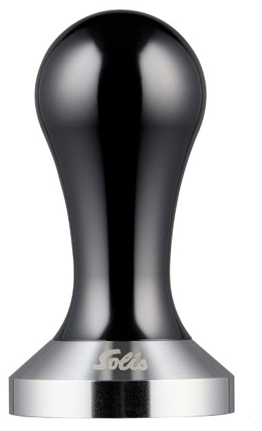 Stampfer  S0242 Tamper für 51 mm Siebträger (Schwarz, Silber) 