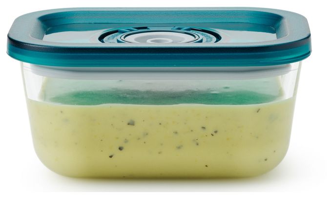 Container Rechteckig 0,37 l Borosilikatglas  S0402 (Grün, Transparent) 