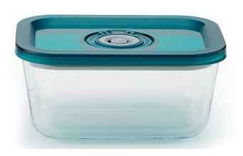 Container Rechteckig 0,7 l Borosilikatglas  S0403 (Grün, Transparent) 
