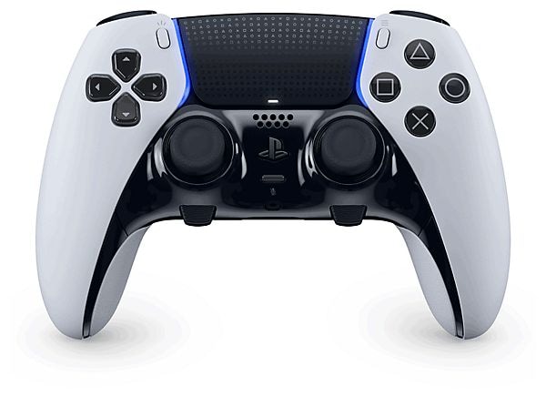 Analog / Digital Gamepad für PlayStation PS5  DualSense Edge Wireless Controller (Schwarz, Weiß) 