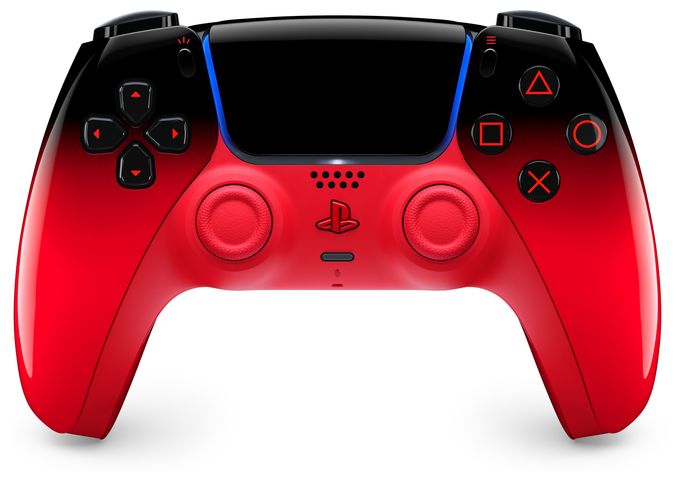 Analog / Digital Gamepad für Android, MAC, PC, PlayStation PS5, iOS  DualSense Wireless Controller (Rot, Schwarz) 