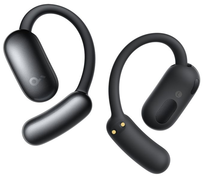 Ohraufliegender Bluetooth Kopfhörer kabellos 10 h Laufzeit IP55 USB Typ-C  Aerofit 2 (Schwarz) 