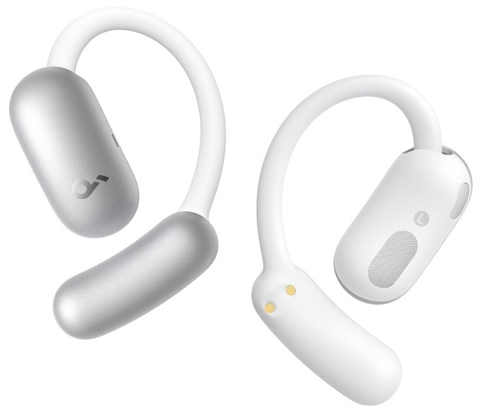 Ohraufliegender Bluetooth Kopfhörer kabellos 10 h Laufzeit IP55 USB Typ-C  Aerofit 2 (Weiß) 