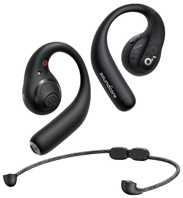 In-Ear Bluetooth Kopfhörer kabellos 14 h Laufzeit IPX5  AeroFit Pro (Schwarz) 