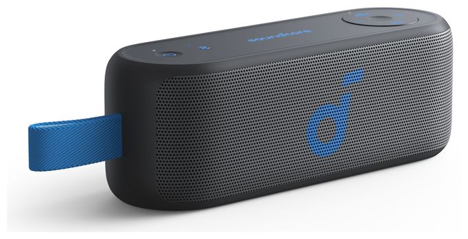 16 W Bluetooth Lautsprecher IPX7 Laufzeit bis 20 h  Select 3 (Grau, Blau) 