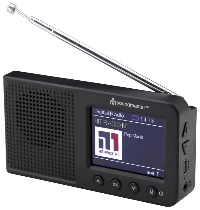 Bluetooth DAB+, FM Radio Tragbar  DAB175SW (Schwarz) 