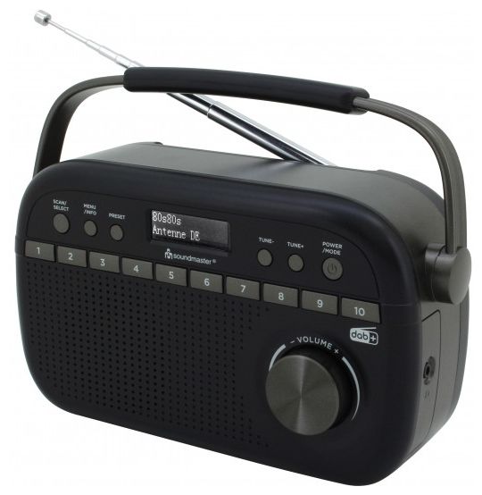 DAB+, FM Radio Tragbar  DAB280BE (Schwarz) 