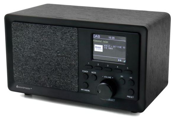 DAB+, FM Radio Tragbar  DAB350SW (Schwarz) 