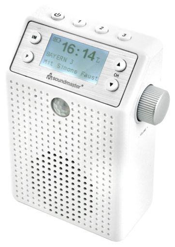 Bluetooth DAB+, FM Radio Tragbar Spritzwassergeschützt IPX4  DAB60WE (Weiß) 
