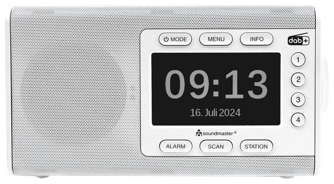 Bluetooth DAB+, FM Radio Tragbar  DAB900WE (Weiß) 