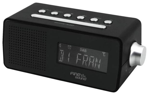 DAB+, FM Radio Uhr  FineSound FS1 (Schwarz) 