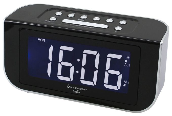FM, PLL Radio Uhr  FUR4005 (Schwarz, Silber) 