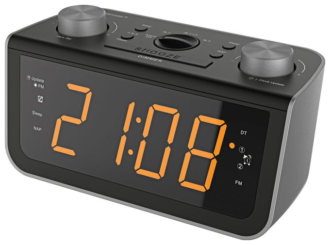 FM, PLL Radio Uhr  FUR5005 (Schwarz) 