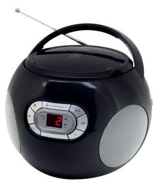 CD Payer FM Radio  SCD2120 Boombox (Schwarz) 