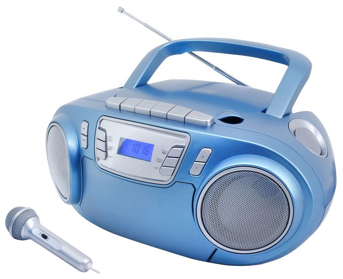 CD Payer FM, PLL Radio  SCD5800BL (Blau, Silber) 