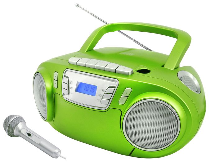 CD Payer FM, PLL Radio  SCD5800GR (Grün, Silber) 