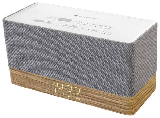 Bluetooth FM, PLL, UKW Radio Uhr  UR630WE (Grau, Weiß) 