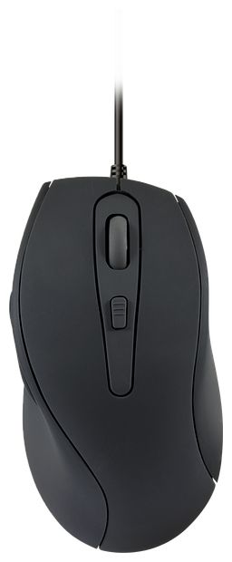 2400 DPI Büro Maus Optisch  Axon (Schwarz) 
