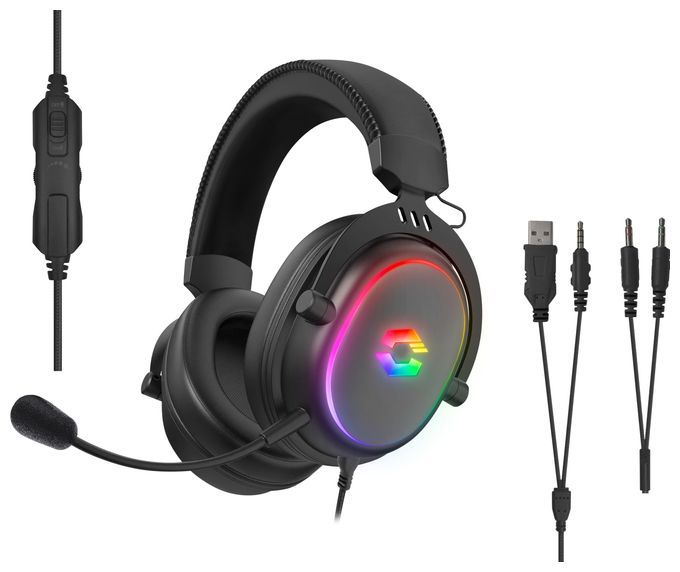 Over Ear Kopfhörer Kabelgebunden USB Typ-A  Conux (Schwarz) 