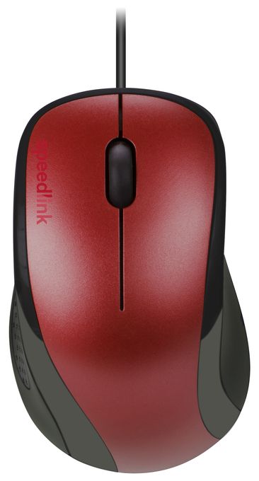 1000 DPI Büro Maus Optisch  Kappa (Schwarz, Rot) 