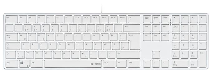 Büro Tastatur USB  SL-640010 (Weiß) 