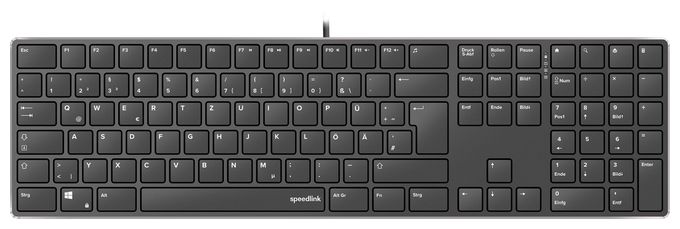 Büro Tastatur USB  SL-640010 (Schwarz) 