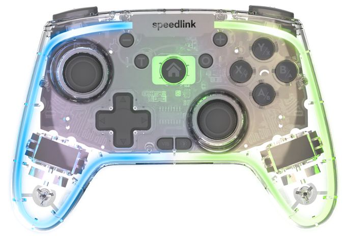 Analog / Digital Gamepad für PC, Android, Nintendo Switch Lite, Nintendo Switch OLED, Playstation 3  SL-650115-CR Rait NX (Transparent) 