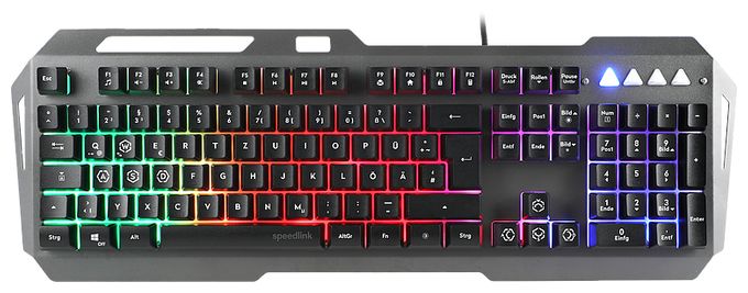 LED Gaming Tastatur USB  SL-670006 (Schwarz) 
