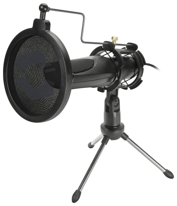 Kabelgebunden Tischmikrofon USB  SL-800012 AUDIS (Schwarz) 