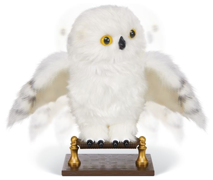 Wizarding World Harry Potter - Interaktive Plüsch-Eule Hedwig mit über 15 Geräuschen und Bewegungen 