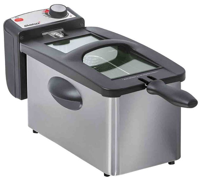 3 l 2000 W  DF180 Edelstahl-Fritteuse (Edelstahl) 