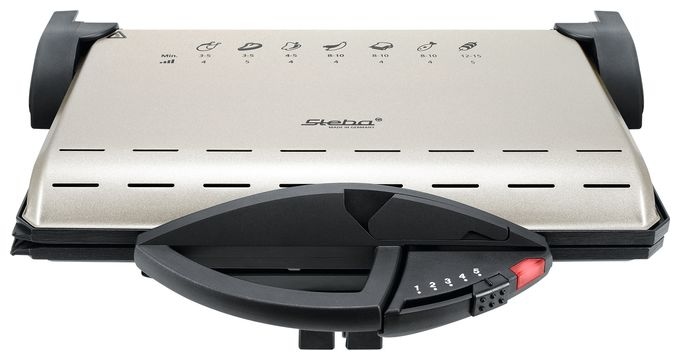 2000 W mit 370 x 230 mm Fläche  PG 4.4 Kontaktgrill (Schwarz, Champagner) 