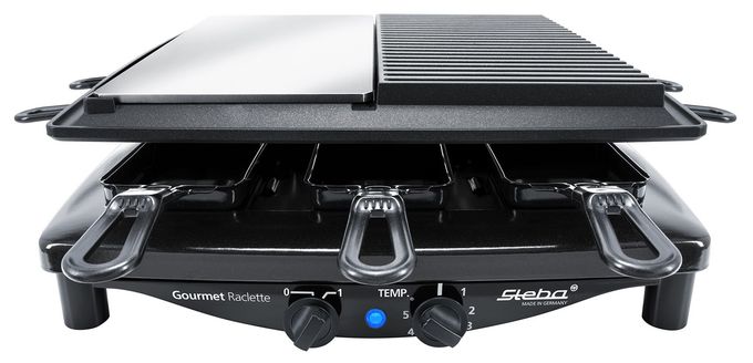 1450 W RC8 Black Steel Premium Raclettegrill 