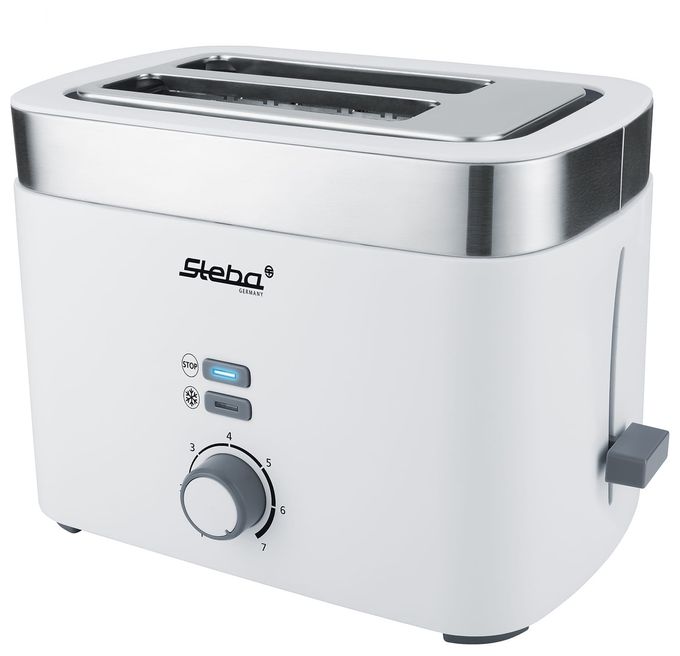 Toaster 930 W 2 Scheibe(n) 7 Stufen  TO10 (Silber, Weiß) 