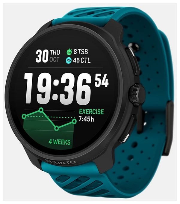 Digital 49 mm Smartwatch Rund 65 h  Race 2 (Schwarz) 
