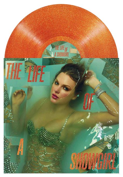 Taylor Swift - The Life of a Showgirl: Sweat and Vanilla Perfume Portofino (Orange Glitter LP) 