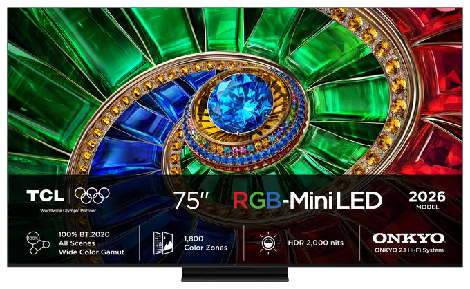 RGB-Mini LED 190,5 cm (75 Zoll) Fernseher 4K Ultra HD VESA 300 x 300 mm 75RM7L 