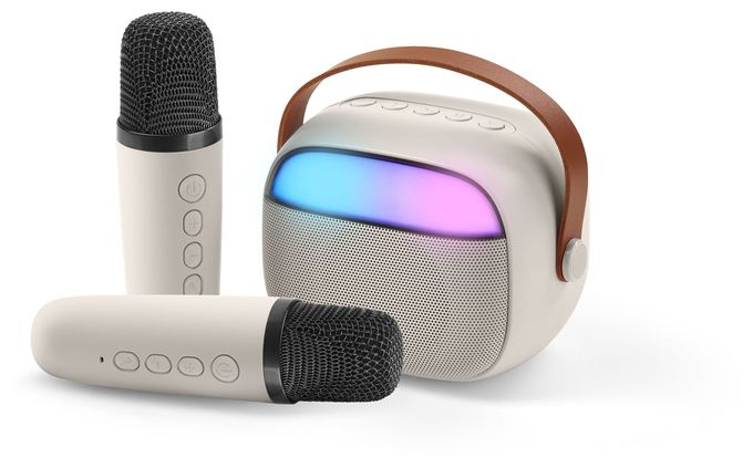 Bluetooth Lautsprecher  Karaoke Mini (Weiß) 