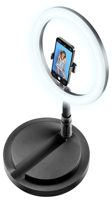 70 mm Universal  Selfie Ring Compact (Schwarz) 