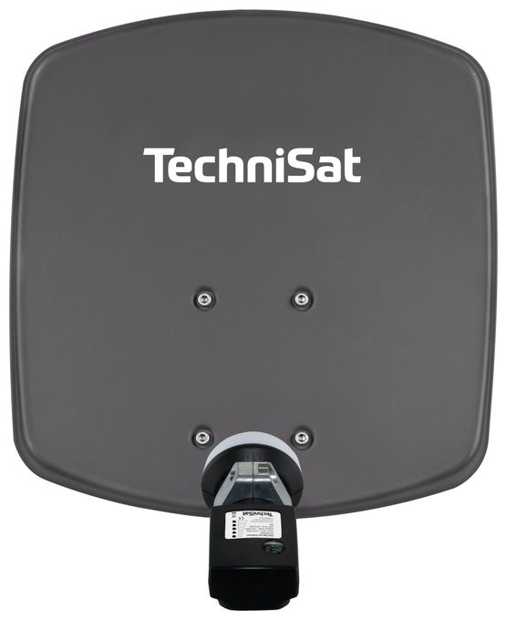 Aluminium Sat-Spiegel  DigiDish 33 mit Single-LNB (Grau) 