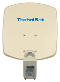33 cm Aluminium Sat-Spiegel  DigiDish 33 mit Twin-LNB (Beige) 