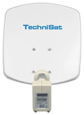 Aluminium Sat-Spiegel  DigiDish 33 mit Twin-LNB (Weiß) 